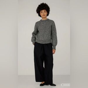 Bare Knitwear Cora Crewneck, Granite, XS/S